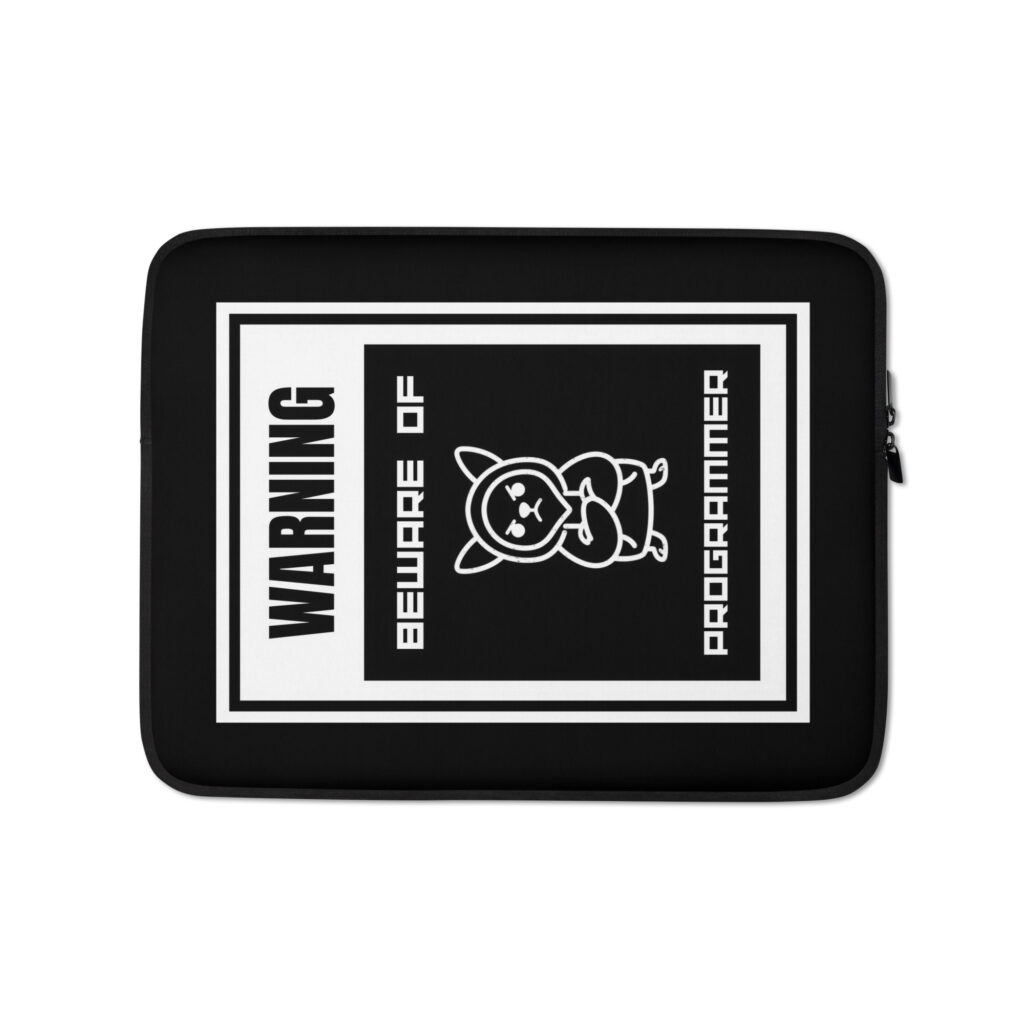 Funda para portátil beware of programmer