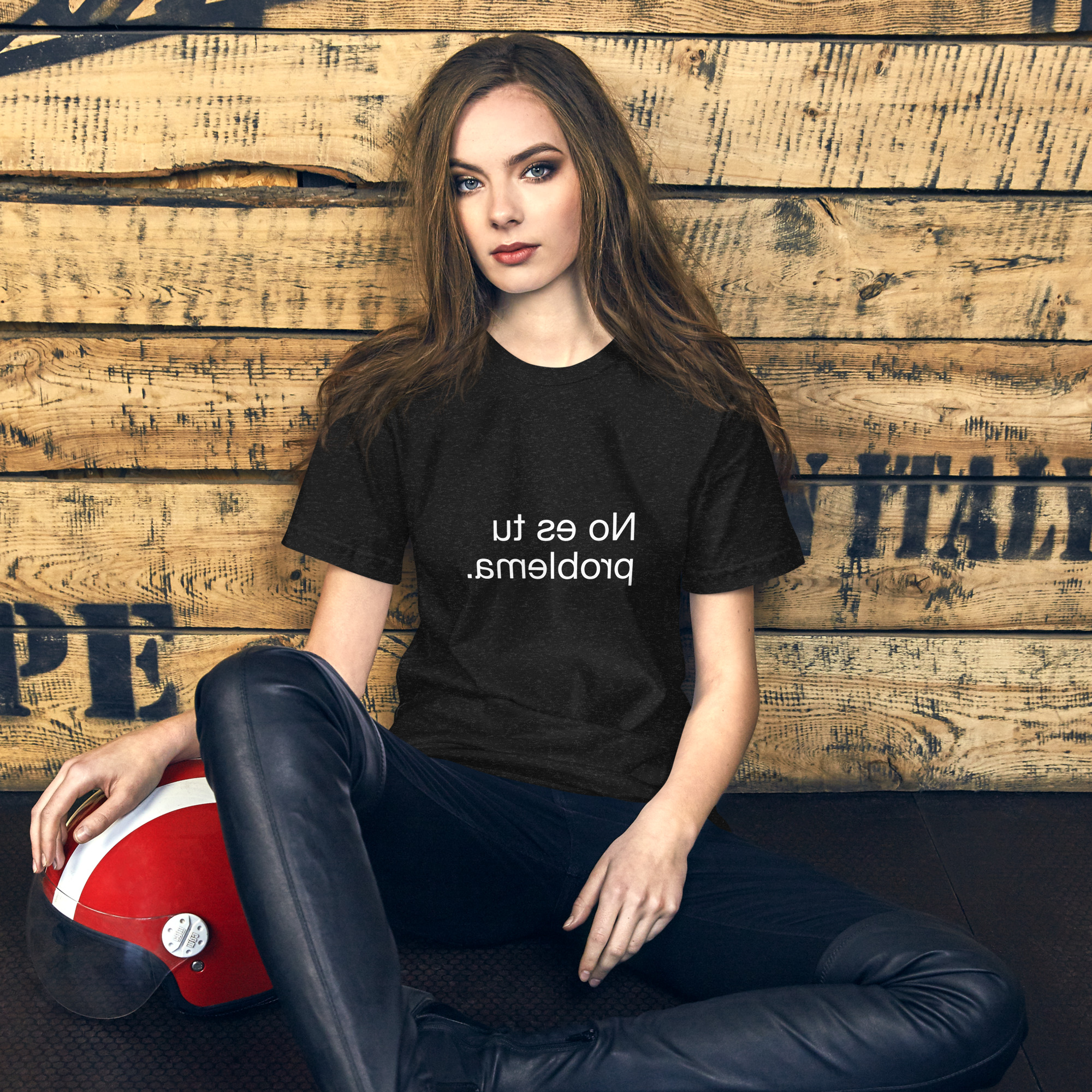 Camiseta Marthita "No es tu problema" negra. - Imagen 4