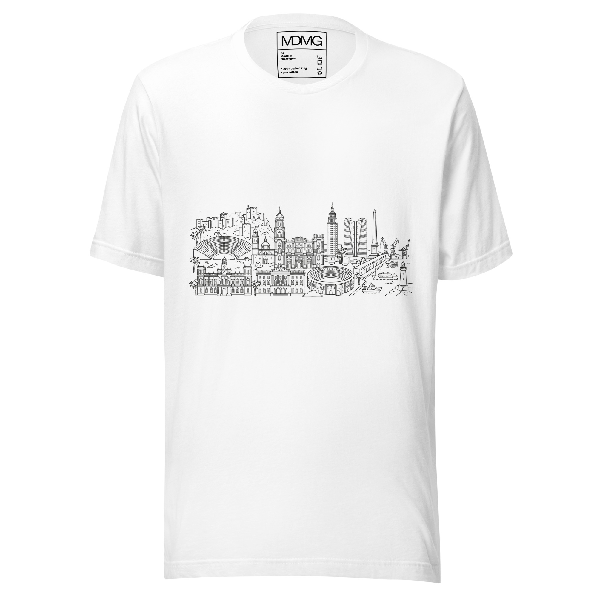 Camiseta Málaga blanca - Imagen 2